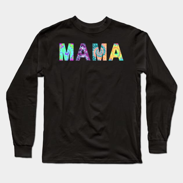 mama tie dye Long Sleeve T-Shirt by Gunung Rinjani